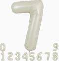 TONIFUL 40 Inch Cream White Large Numbers Balloon 0-9 Birthday Party Decorations by TONIFUL