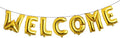 16 inch multicolor Welcome Balloon Banner Balloons Foil Letter Balloon by RUIANSI