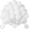 50pcs White Balloons, 12inch White Latex Party Balloon, Helium Quality | by ZizasAry