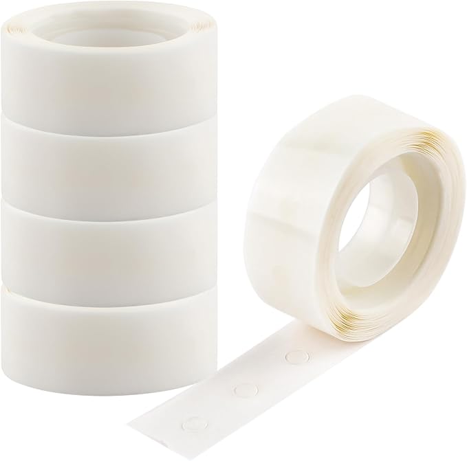 1500PCS Point Dots Balloon Glue Removable Adhesive Point Tape, 5Rolls Double by CYFUNDESIGN