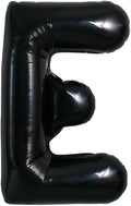 40 Inch Black Letter E Foil Balloon, Large Jumbo Mylar Helium Alphabet Balloon by Unknown