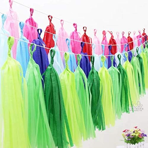 Tissue Paper Tassel DIY Hanging Paper Decorations Party Garland - Image 4