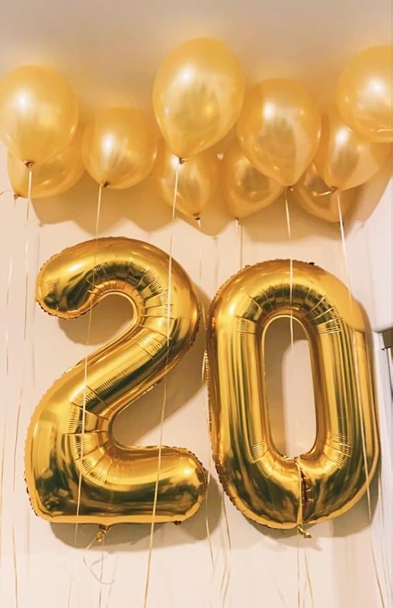 Numbers 26 Balloon 40Inch Gold Balloons - Image 3
