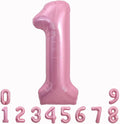 TONIFUL 40 Inch Pink Number 1 Balloons Large Foil 1st Birthday Decorations | by TONIFUL