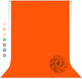 Orange Photography Backdrop for Photoshoot, 8x10 FT | Versatile Studio Photo by LYLYCTY