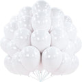 PartyWoo Pearl White Balloons 100pcs Metallic White Color 12 Inch | Balloons by PartyWoo