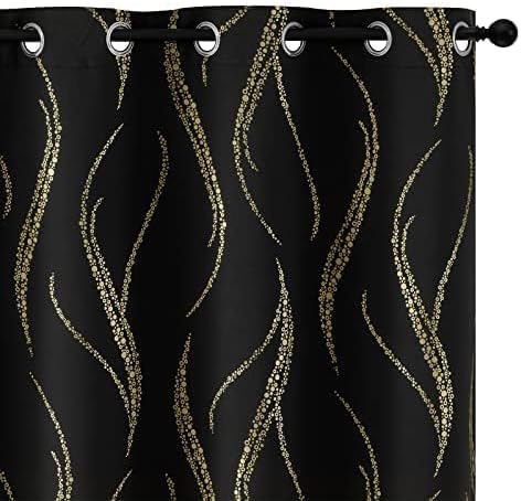 Yakamok Black Blackout Curtains - Image 2