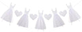 Charming Bridal Shower Decorations Glitter White Dress & Heart Bridal Shower by Unknown