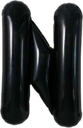 40 Inch Black Letter N Foil Balloon, Large Jumbo Mylar Helium Alphabet Balloon by Unknown