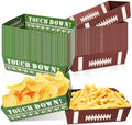 50 Pcs Football Party Decorations, Disposable Food Tray, 2 Designs by Actilize