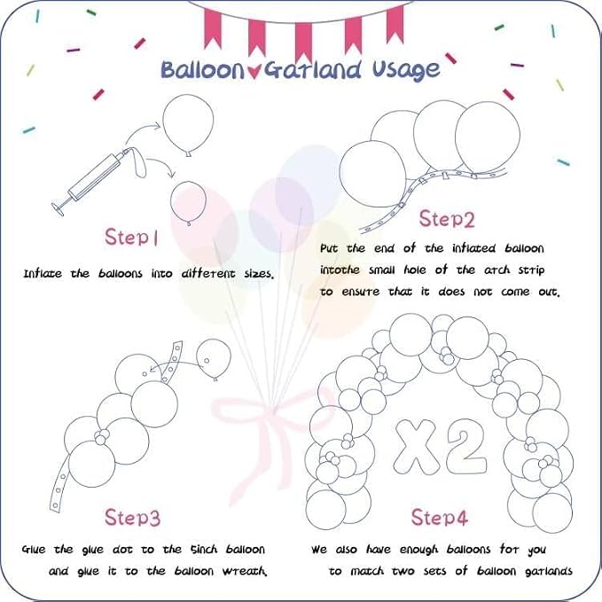 412pcs Light Blue Balloons Different Sizes 18 12 10 5 Inch, baby blue balloon - Image 3