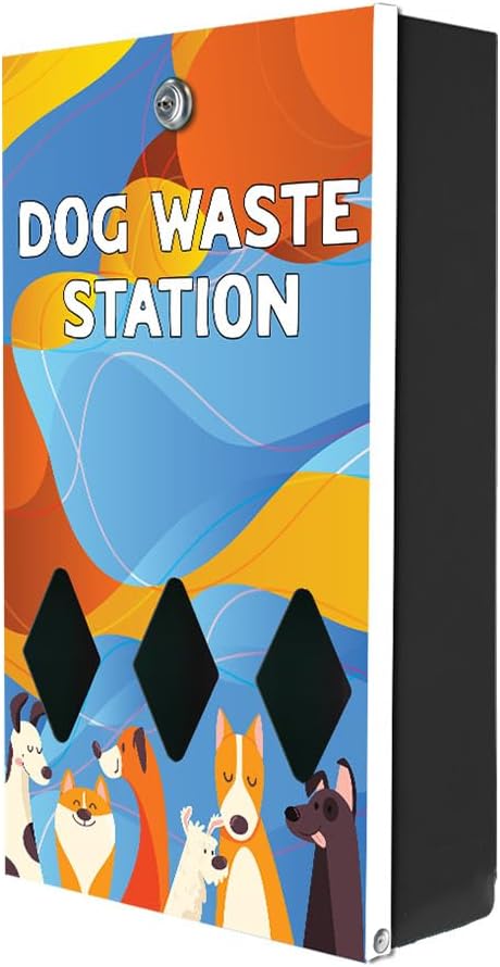 Zero Waste USA - DISPENSE-ART™ Roll Bag Dispenser & Sign - Abstract Dogs | - Image 3