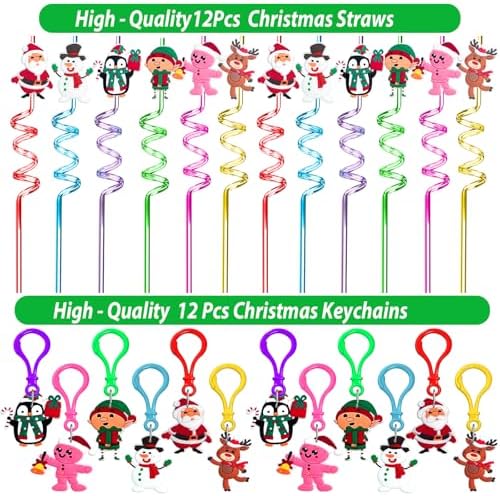 316Pcs Christmas Party Favors, Birthday Party Supplies Decor, Goodie Bag Stuffers, Advent Calendar Pinata Fillers, Treasure Box, Classroom Rewards Prize, Stocking Stuffers for Kids (Christmas) - Image 5