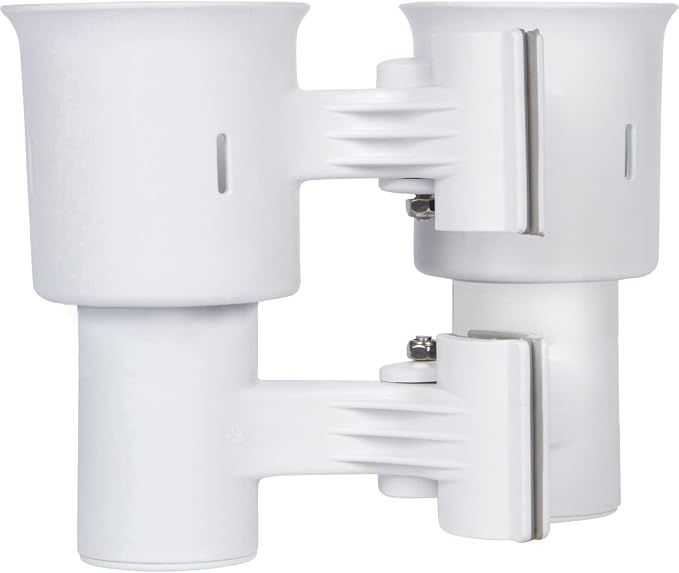 Patented Clamp On Boat Cup Holder |Multifunction Dual Drink Caddy - Image 8