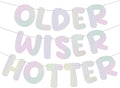 Fulmoon Set of 3 Pre Strung Older Wiser Hotter Glitter Banner Funny Birthday by Fulmoon