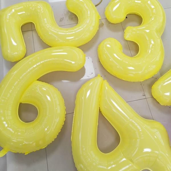 Yellow Number 9 Balloon 40 Inch - Image 3