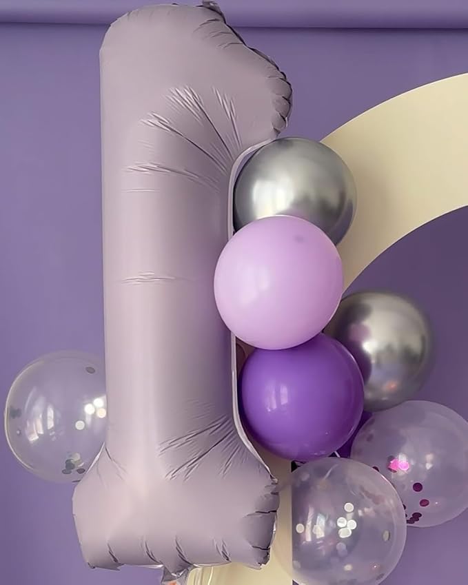 Lilac Number 0 Balloon 40 Inch - Image 7