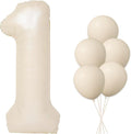 40 Inch Beige Large Number 1 Foil Balloon Set | by Home
