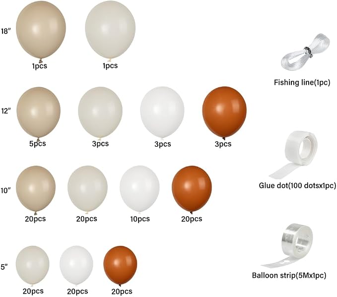 Restaurantware-Balloonify Balloon Garland Set, 1 Party Decoration Kit - Image 8