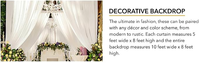 AK TRADING CO. 10 feet x 10 feet Coral IFR Polyester Backdrop Drapes Curtains - Image 8