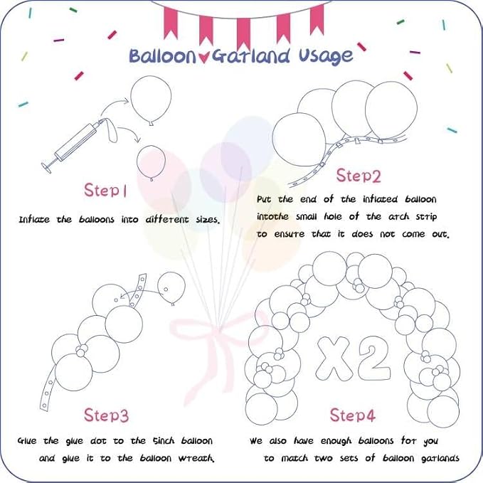 412pcs Pastel Pink Balloon Garland Arch Kit 18 12 10 5 Inch Different Sizes - Image 3