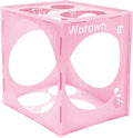 Worown 14 Holes Collapsible Pink Plastic Balloon Sizer Box, 1-10 Inch Balloons by Worown
