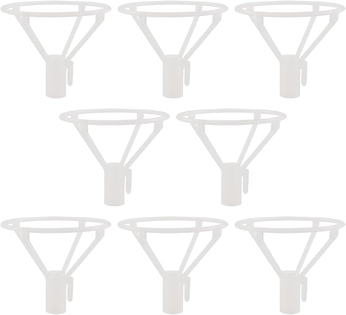 8PCS Universal Balloon Column Top Holder Transparent PVC Balloon Clips Clear by Unknown