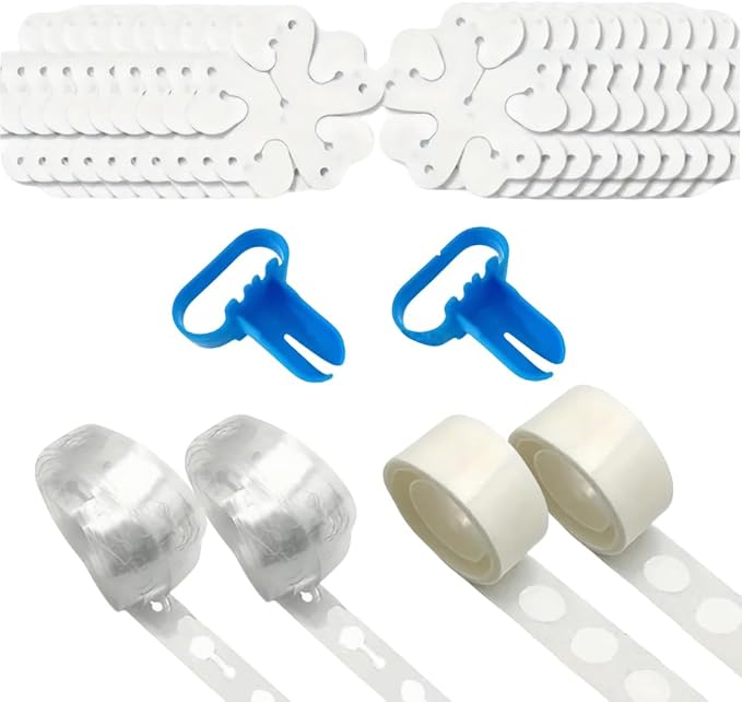 PayPie 20 Pcs Balloon Flower Arch Clips, 32Ft Balloon Tape Strip, Balloon Arch by PayPie