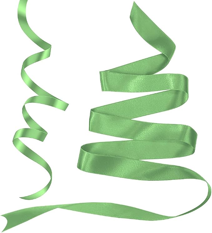 Sage Green Ribbon 3/8 in 25 Yards Holiday Ribbons - Image 3
