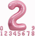 TONIFUL 40 Inch Pink Number 2 Balloons Large Foil 2nd Birthday Decorations | by TONIFUL