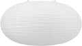 White Oval Paper Lanterns, 16.54" Large Hanging Paper Lantern Shade, 1 Pack | by Qiokhgi
