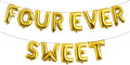 Four Ever Sweet Birthday Decorations, 4 Four Years Old Fourth 4th Girl Boy by RUIANSI