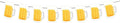 Beer Birthday Banner Beer Mug Pennant Banner by OSAMUHA