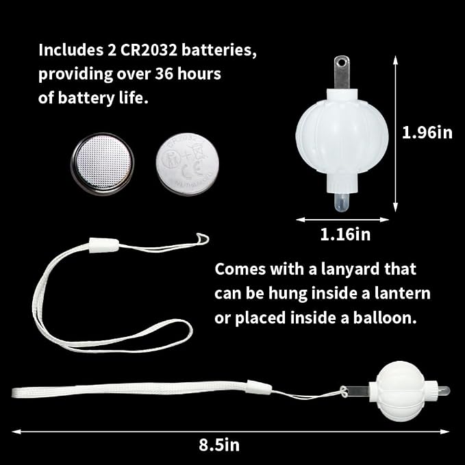 24 Pack Paper Lantern Lights, Mini LED Battery Operated Lights, Last 36 Hours - Image 5
