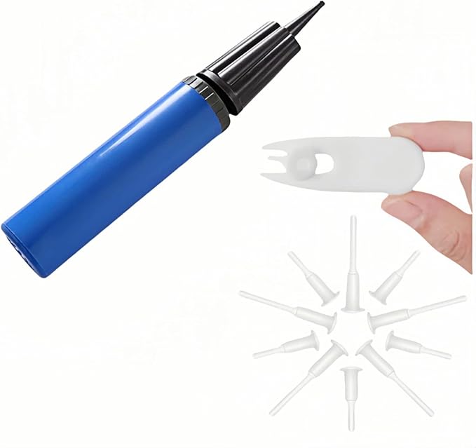 Ball Pump Set, 13-Piece Blue Sports Ball Inflator Kit by Unknown