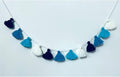 Big Size Tassel Garland H3.1in Polyester Yarn Gradual Royal Blue Pom Pom Tassel by Binpeng