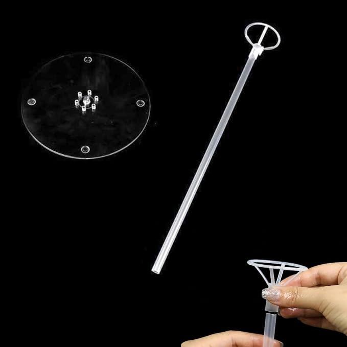 8 Set Balloon Stand Kit Balloon Table Desktop Stand Sticks Centerpieces Holder - Image 2