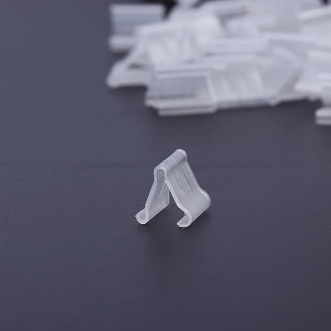 100Pcs Transparent Balloon V-shaped Clip Wedding Creative Balloon Clip Plastic - Image 3