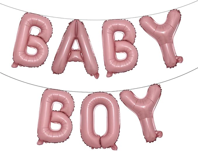 16 inch Baby Boy Girl Banner Foil Letter Balloons Garland by RUIANSI