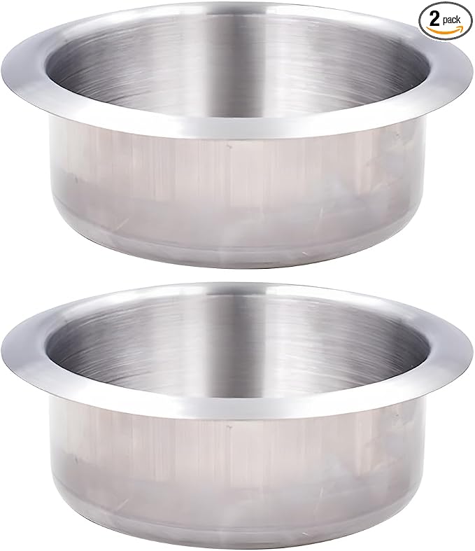Zpana 2PCS 4.13 x 3.35 x 2.17 Inch Car Cup Holder Stainless Steel | Drop in by Unknown