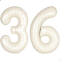 Cream White Number 36 63 Balloon by Unknown
