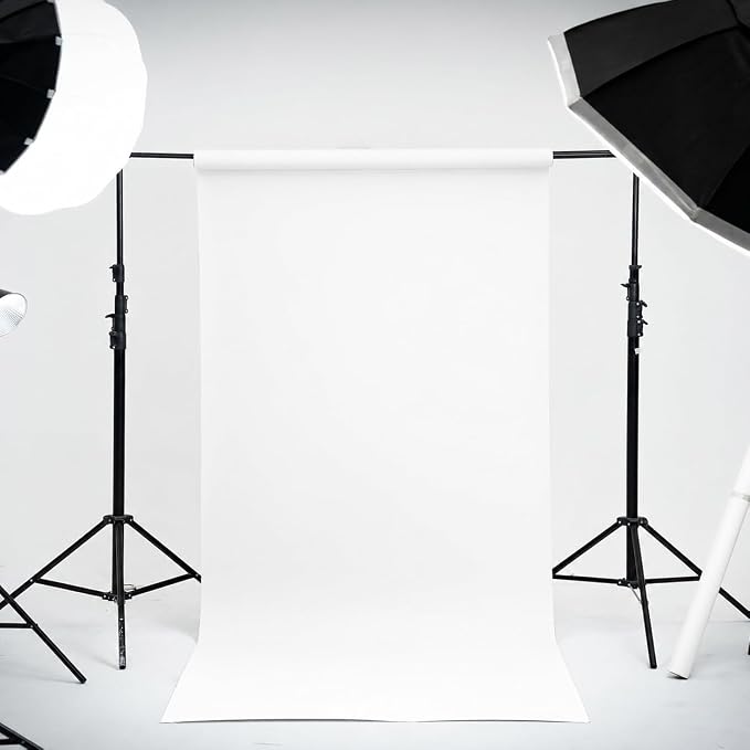 Kate Seamless Paper Backdrop for Photography White Photo Backdrop Paper - Image 2