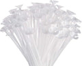 PP OPOUNT 50 Pieces Balloon Sticks Upgraded Version 12.6 Inch White Balloon by PPOPOUNT