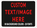 Custom Sign Personalized Custom Metal Sign, Customize For Office, Business, Workplace, Office, Home, Delivery Signs 12x17