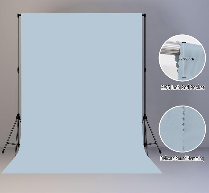 Dusty Blue Photography Backdrop - Image 5