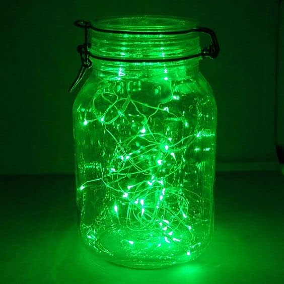 66Ft 200 LED Fairy Lights Plug in, Waterproof with Remote Outdoor 8 Modes Christmas Lights Bedroom Decor, Twinkle Light with Timer for Bedroom St. Patrick's Day Easter Christmas Decorations (Green)