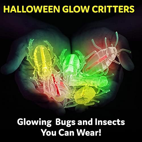 Glow Critters Halloween Toys - Glow Sticks Party Favors - Glow in The Dark Party Supplies - 50 Count - Image 3