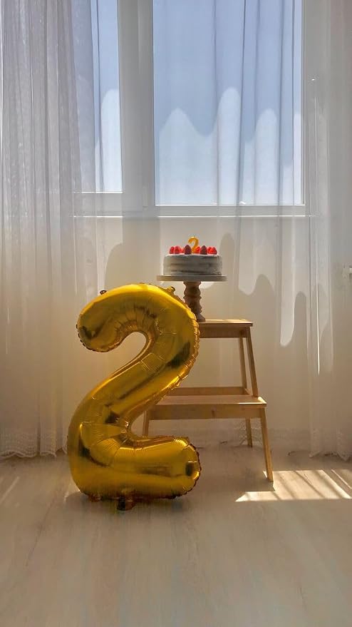 Numbers 10 Balloon 40Inch Gold Balloons - Image 4