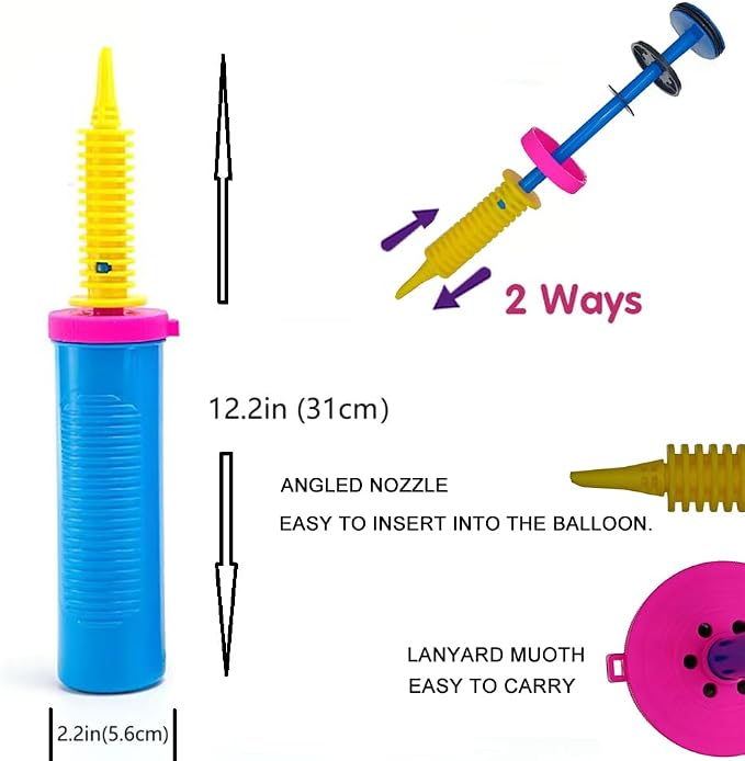 Balloon Pump Hand Held Two-Way Dual Action -Balloon Inflator Pump -Air Pump - Image 4