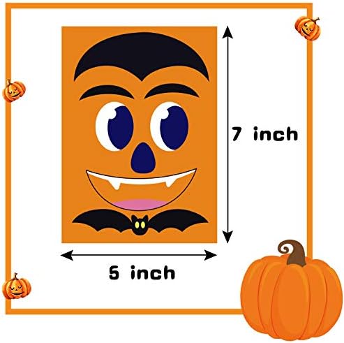 Pumpkin Decorating Kit, 24 Sheets Halloween Pumpkin Stickers Decorations - Image 3